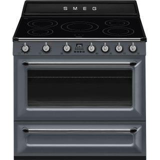 SMEG fornuis inductie leigrijs TR90IGR