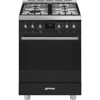 SMEG fornuis gas mat zwart C6GMMBNLK2