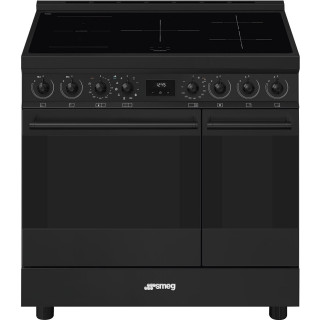 SMEG fornuis inductie zwart C92IPN2