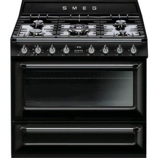 SMEG fornuis zwart TR90NNLK9