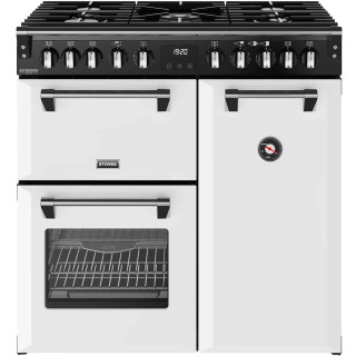 STOVES fornuis gas RICHMOND 90 DF DX ICE WHITE