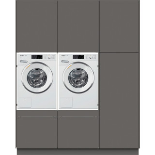 WASMACHINEKAST kast FLUSH metallic black