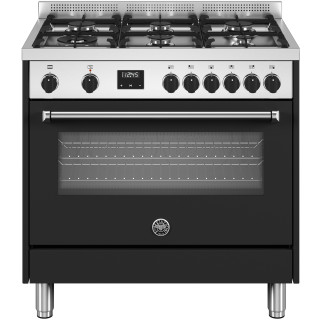 BERTAZZONI fornuis zwart/rvs MPL96L1ENET