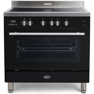 BORETTI fornuis inductie zwart Milano MFBI901ZW