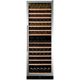 DUNAVOX wijnkoelkast inbouw rvs DX-166.428SDSK