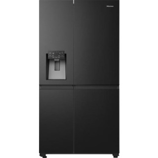 HISENSE koelkast side-by-side zwart RS818N4TFC