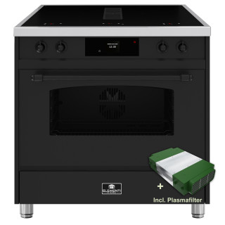 ELEMENTI DI CUCINA fornuis met afzuiging IC9034-MZ-IX-B