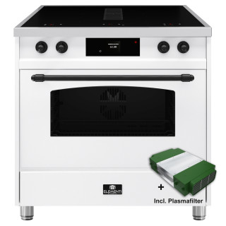 ELEMENTI DI CUCINA fornuis met afzuiging IC9034-WT-IX-B