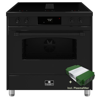 ELEMENTI DI CUCINA fornuis met afzuiging IC9034-ZW-B