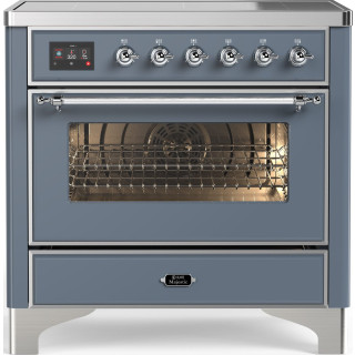 De ILVE MI096NE3/BG is ander merk of kleur ILVE fornuis inductie blauw-grijs MI096NE3/BG