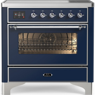 De ILVE MI096NE3/MB is ander merk of kleur ILVE fornuis inductie blauw MI096NE3/MB