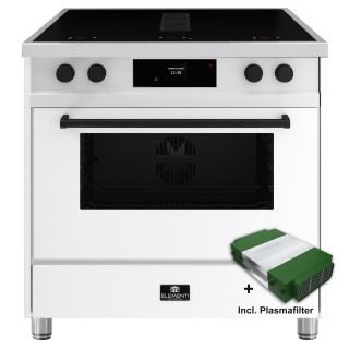 ELEMENTI DI CUCINA fornuis met afzuiging IM9034-WT-IX-B