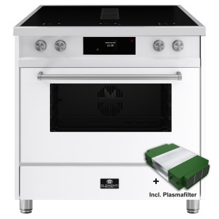 ELEMENTI DI CUCINA fornuis met afzuiging IM9034-WT-IX-S