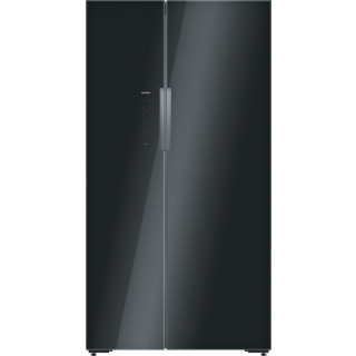 SIEMENS side-by-side koelkast zwart KA92NLB35