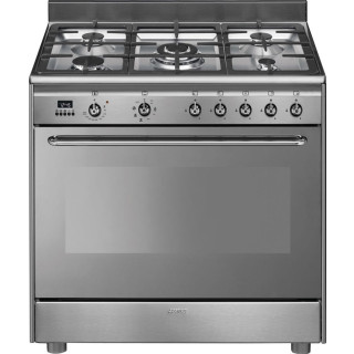 SMEG fornuis rvs SNLK90MFX9