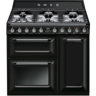 SMEG fornuis zwart TR93NNLK