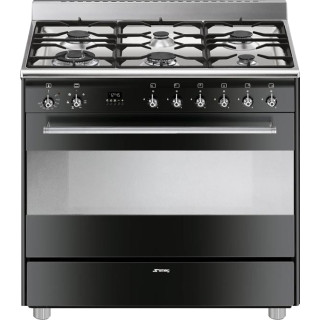 SMEG fornuis zwart SNL916MFN