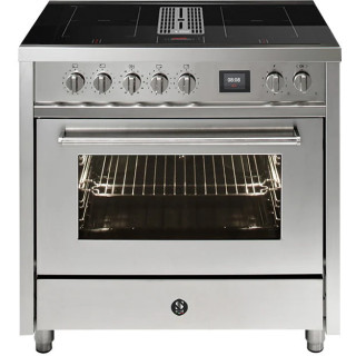 STEEL fornuis met afzuiging EQ9F-4FIKW
