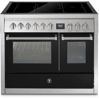 STEEL fornuis inductie Genesi GQ10SF-5FI nero