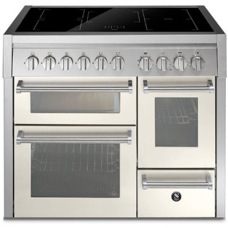 STEEL fornuis inductie Genesi GQ10SFF-5FI nuvola