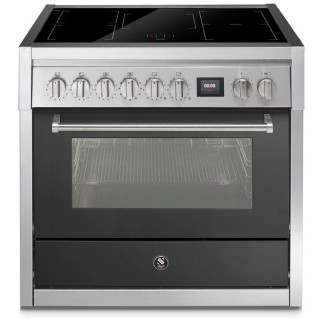 De STEEL Genesi GQ9S-5FI antraciet is luxere STEEL STEEL fornuis inductie Genesi GQ9S-5FI antraciet