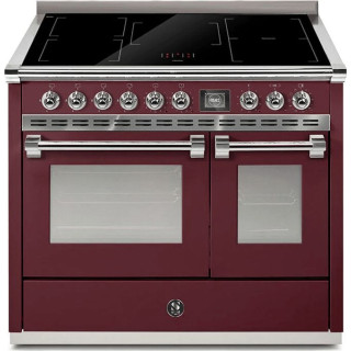 STEEL fornuis inductie Ascot AQ10SF-5FI bordeaux