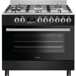 WIGGO fornuis gas black inox WO-E969R(BX)