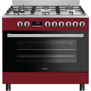 WIGGO fornuis gas rood WO-E969R(RX)
