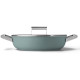 SMEG smoorpan groen DPF2812EGM