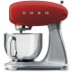 SMEG keukenmachine rood SMF02RDEU