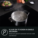 AEG TO84IA0FXB inbouw kookplaat - 80 cm. - rvs stootrand