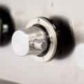 De knoppen van de VT946IX zijn uitgevoerd in roestvrijstaal en daardoor goed passend bij het design van het fornuis
