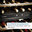 Bosch KWK16ABGB vrijstaande wijnkoelkast - zwart