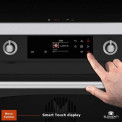 Elementi di Cucina EC9036-MZ-IX-S inductie fornuis - klassiek - mat zwart/rvs
