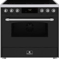 Elementi di Cucina EC9036-MZ-IX-S inductie fornuis - klassiek - mat zwart/rvs
