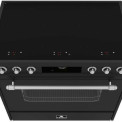 Elementi di Cucina EC9036-MZ-S inductie fornuis - klassiek - mat zwart