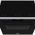 Elementi di Cucina EC9036-ZW-IX-B inductie fornuis - klassiek - zwart/rvs