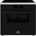 Elementi di Cucina EC9036-ZW-IX-B inductie fornuis - klassiek - zwart/rvs