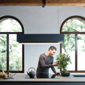 Falmec LEVAN120BL eiland afzuigkap - zwart glas - 120 cm breed