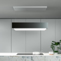 Falmec LEVAN120BL eiland afzuigkap - zwart glas - 120 cm breed