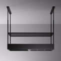 Falmec SPAZIO130BL eiland afzuigkap - zwart glas - 130 cm breed