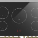 Fratelli VE2920I5FEMIVB inductie fornuis - 2 ovens - ivoor / crème / antiek wit met brons beslag