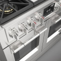 Fulgor Milano FF48EG gas fornuis - 121,6 cm. breed - rvs