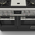 Fulgor Milano FSRC 4807 2P MK 2F MBK gas fornuis - 121,6 cm. breed - zwart
