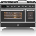 Ilve M12FDNE3/MG fornuis - mat grafiet - 120 cm. breed