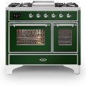 Ilve MD10FDNE3/EG fornuis - groen - 100 cm. breed