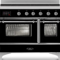 ILVE MDI106NE3/BK inductie fornuis - 100 cm breed - glanzend zwart