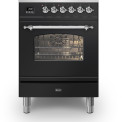 Ilve P06NE3/BK fornuis zwart - 60 cm. breed