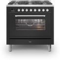 Ilve P096WE3/MG fornuis mat grafiet - 90 cm. breed