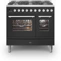 Ilve PD096WE3/MG fornuis mat grafiet - 90 cm. breed